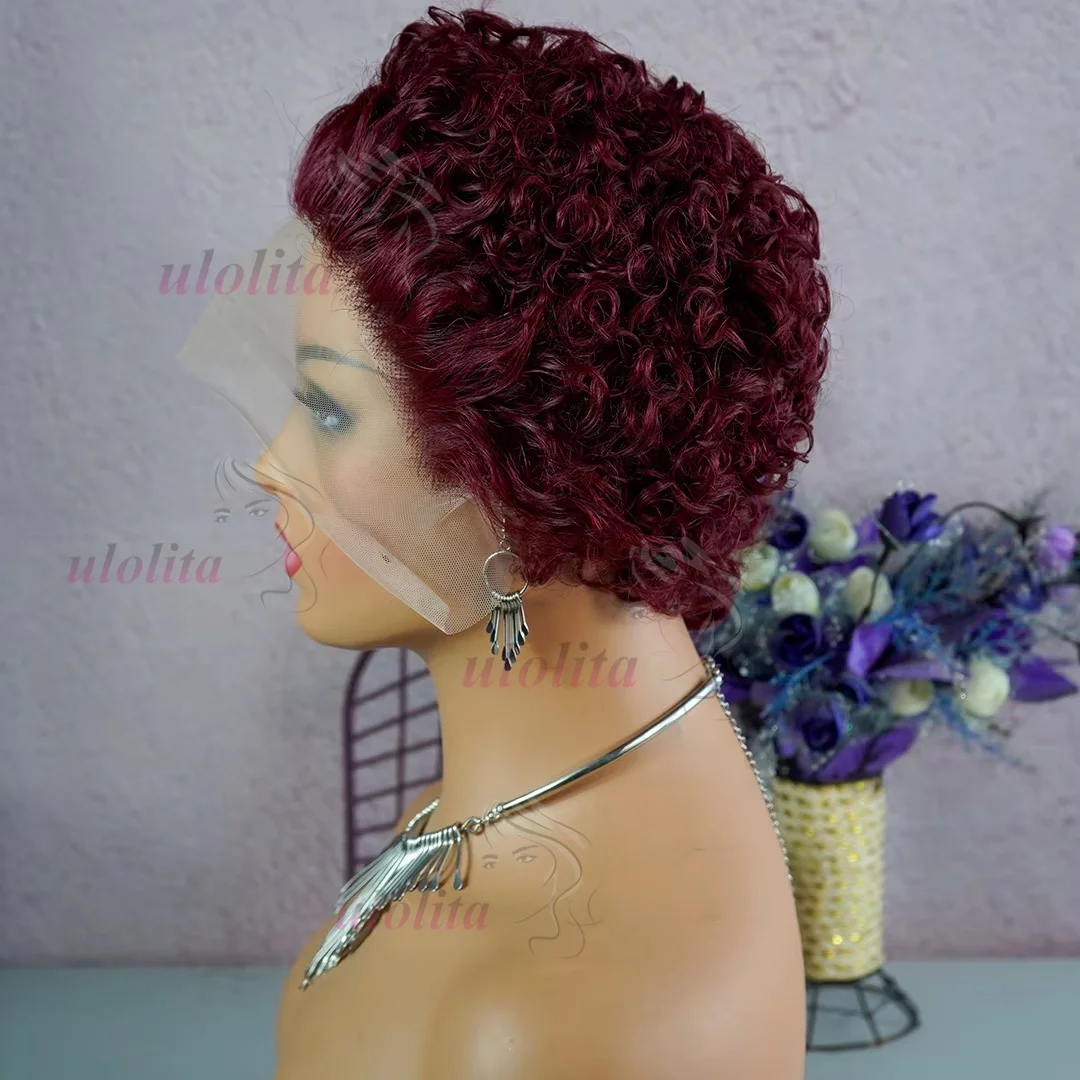 99j burdungy13x4 pixie cut curly - Фотография_3