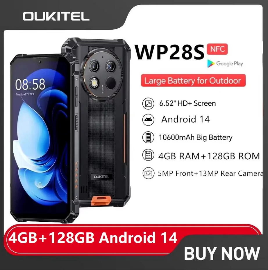 Прочные смартфоны oukitel wp28s 4g 6