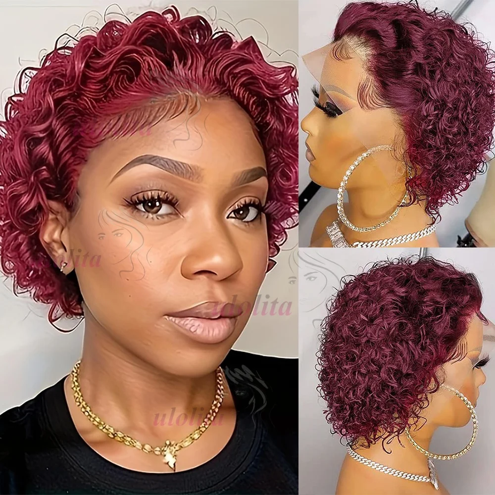 99j burdungy13x4 pixie cut curly