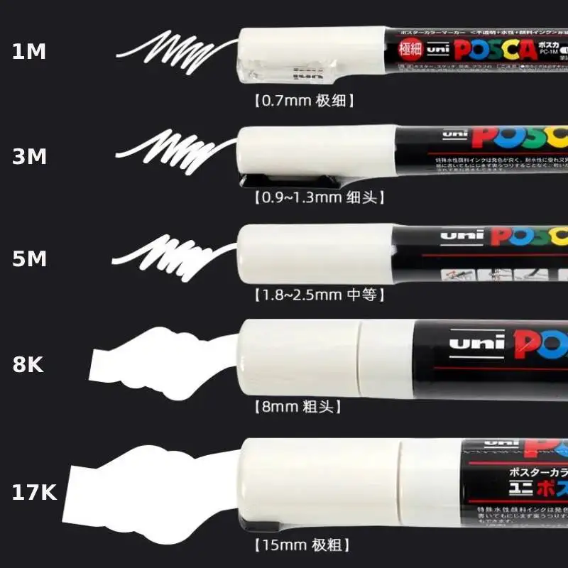 Белый маркер posca - Фотография_3