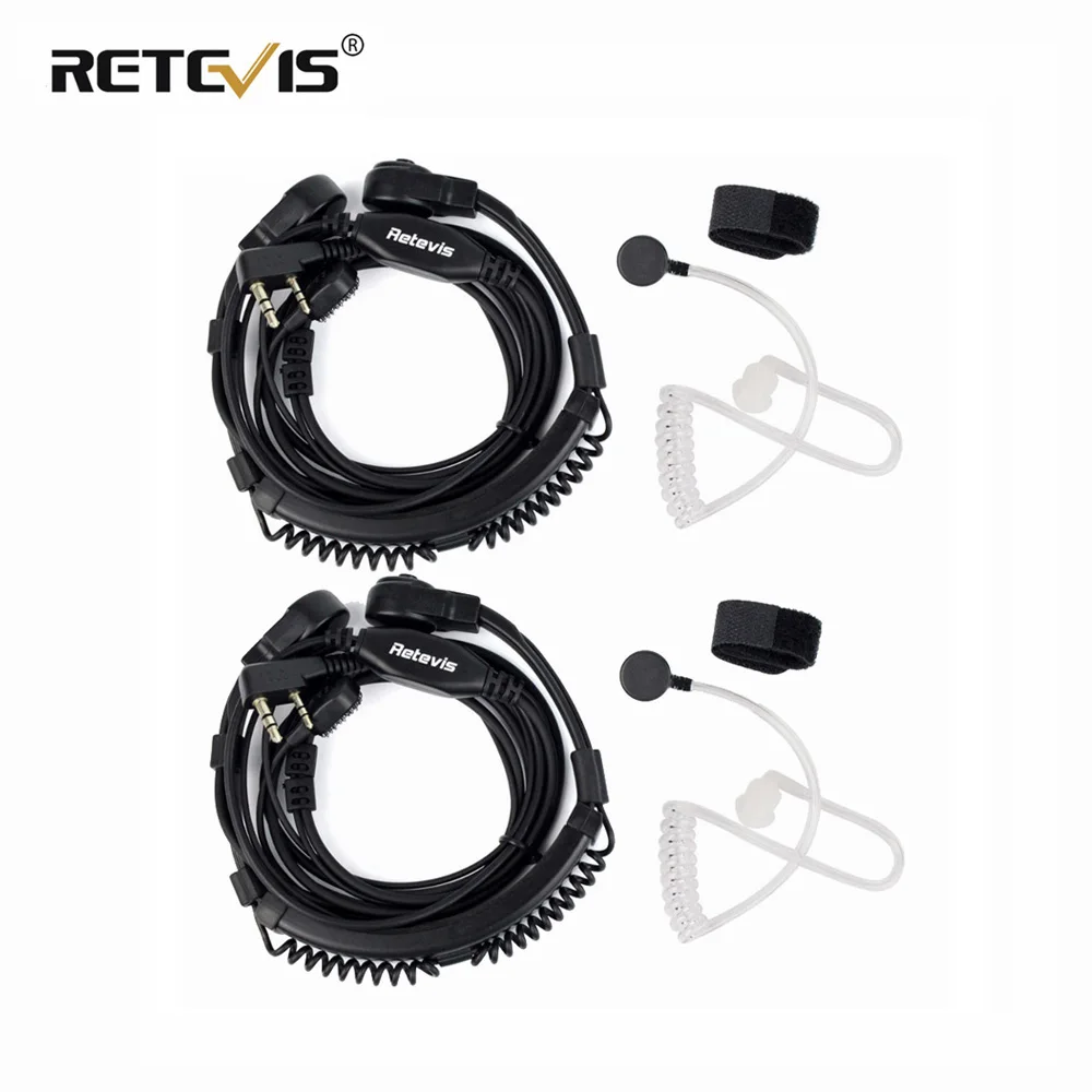 Retevis etk002 rt622 гарнитура walkie talkie 2 шт