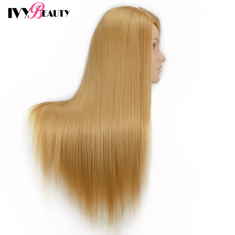 Головы манекена с волосами 65 см для причесок tete de cabeza - Фотография_4