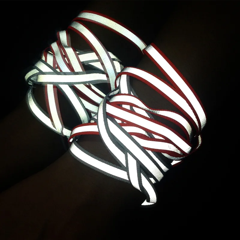 Креативные двусторонние светоотражающие шнурки - Фотография_4