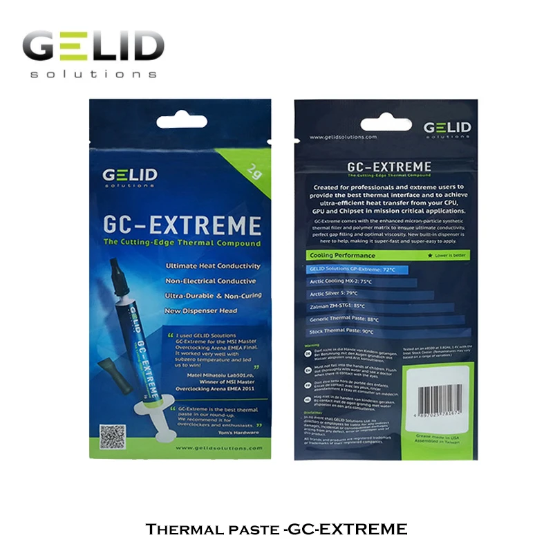 Охлаждающий вентилятор gelid gc-extreme для процессора пк - Фотография_3