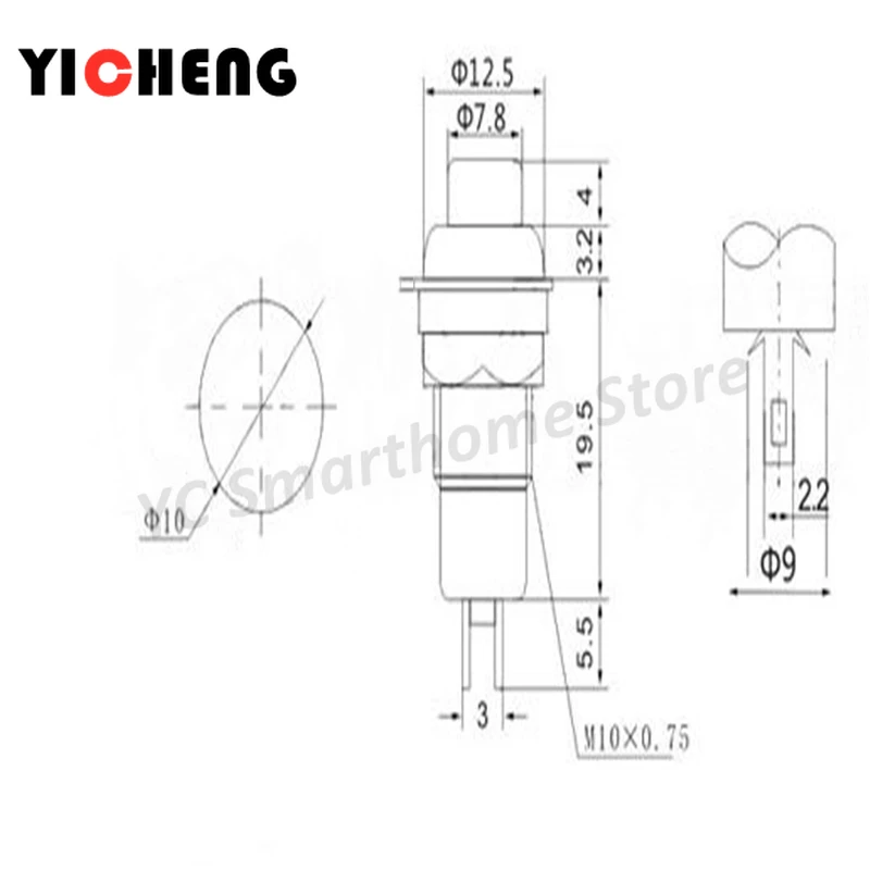 Ds-211 ds-213 кнопочный переключатель - Фотография_6