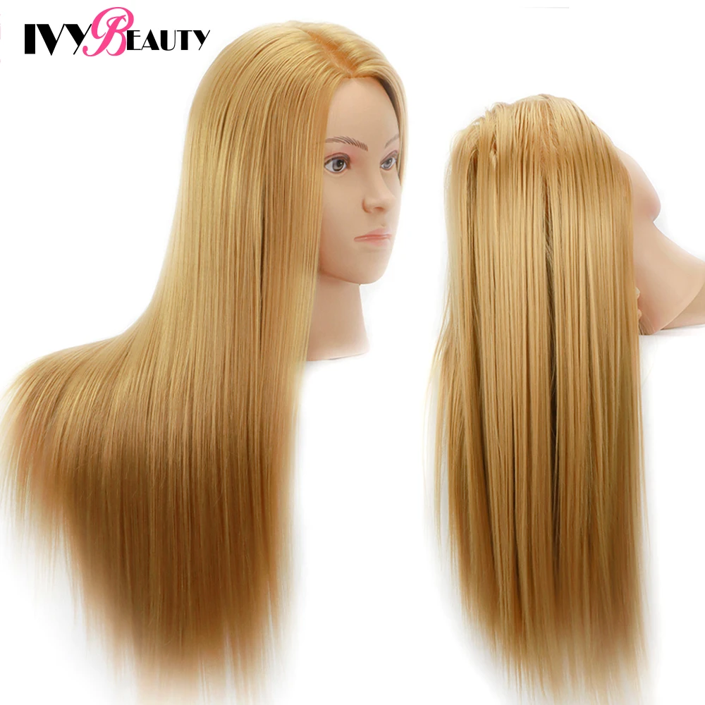 Головы манекена с волосами 65 см для причесок tete de cabeza - Фотография_2