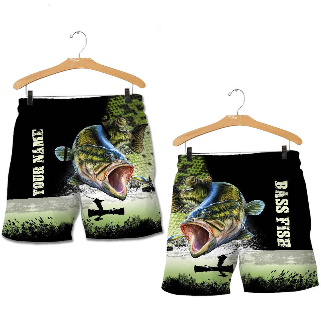 Мужские повседневные шорты mahi mahi fishing с 3d принтом на заказ - Фотография_3