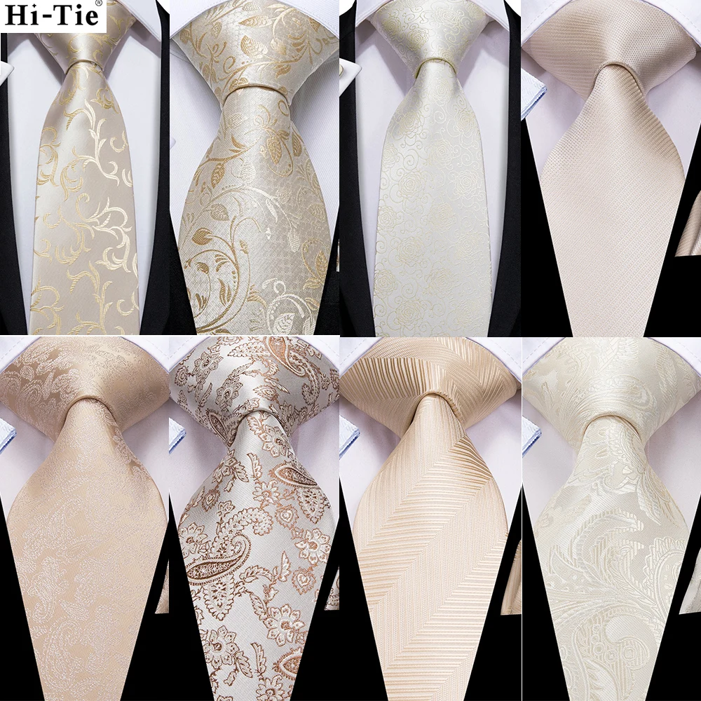 Hi-tie цвет шампань бежевый цветочный