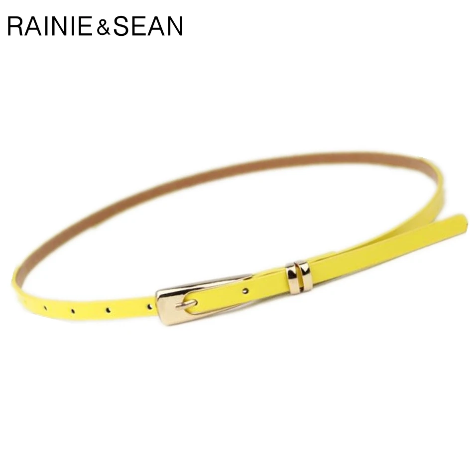 Rainie sean кожаный тонкий ремень - Фотография_3