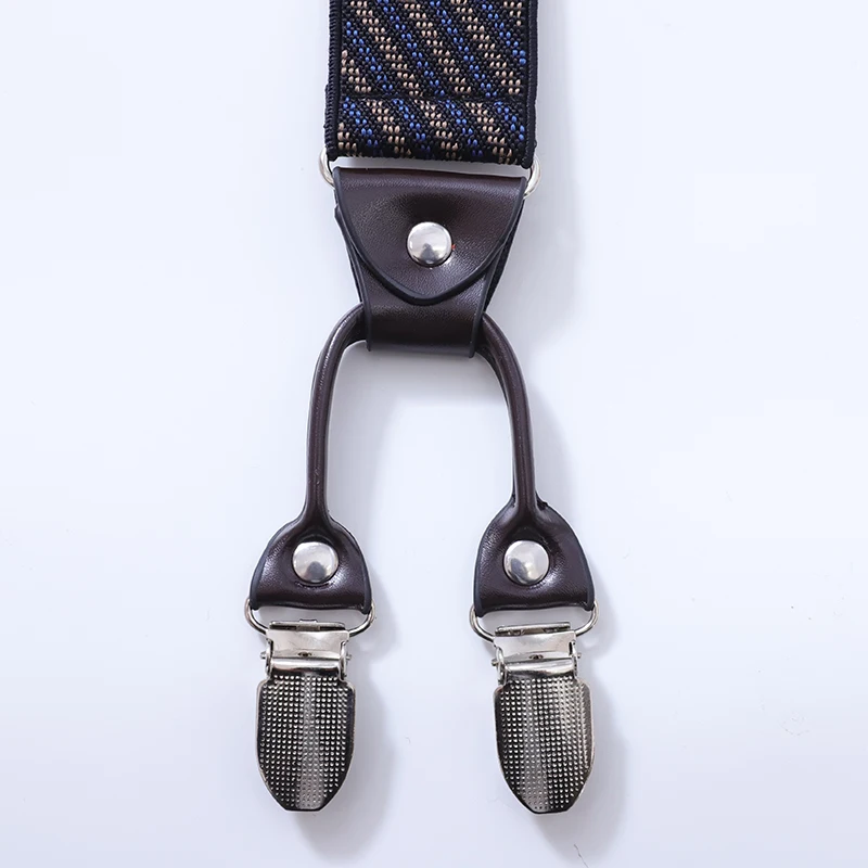 Мужские модные регулируемые эластичные подтяжки для брюк - Фотография_4