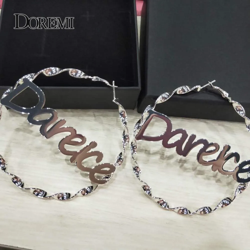 Серьги doremi 4-9 см из нержавеющей стали - Фотография_6