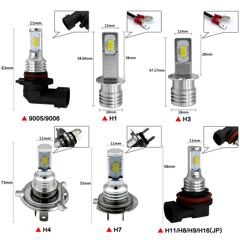 80 вт 3570smd 2 светодиода противотуманные - Фотография_3