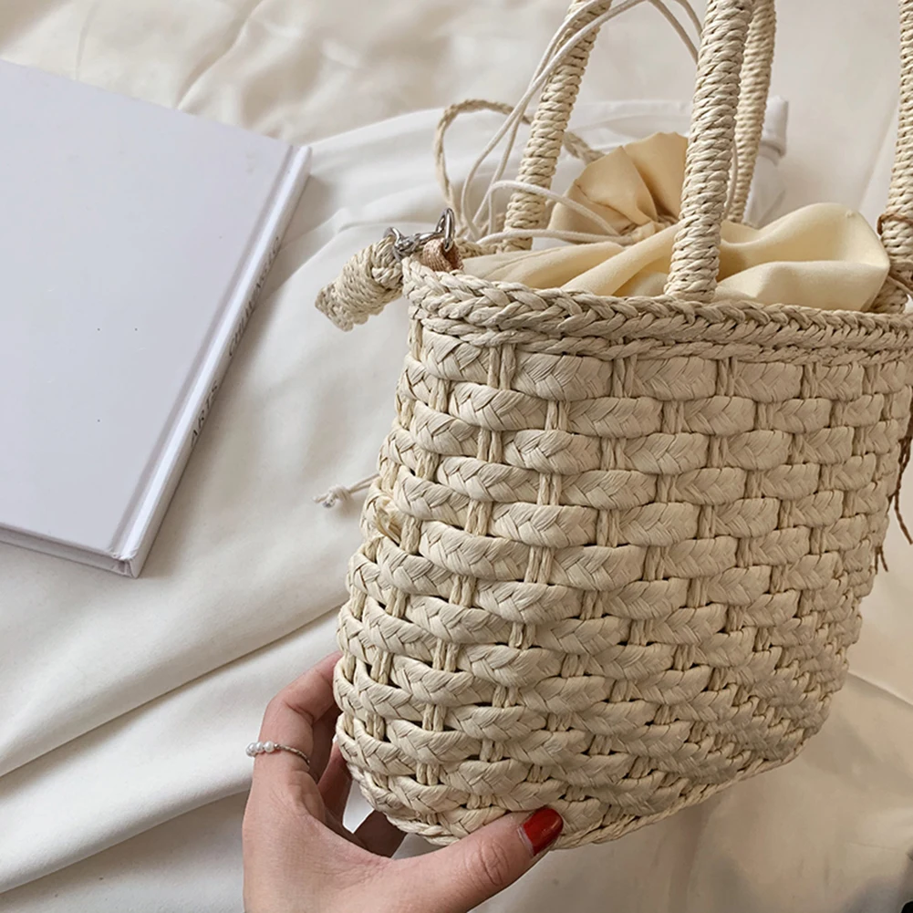 Новая летняя модная тканая сумка через плечо - Фотография_5