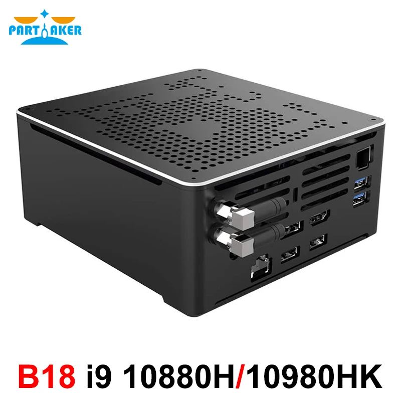 Новейший мини-пк intel xeon e-2176m/2186m 2 * ddr4 2 * m.2 pcie + 1 * 2