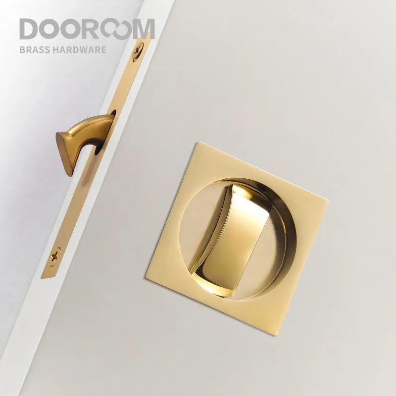 Dooroom латунные раздвижные дверные ручки - Фотография_5