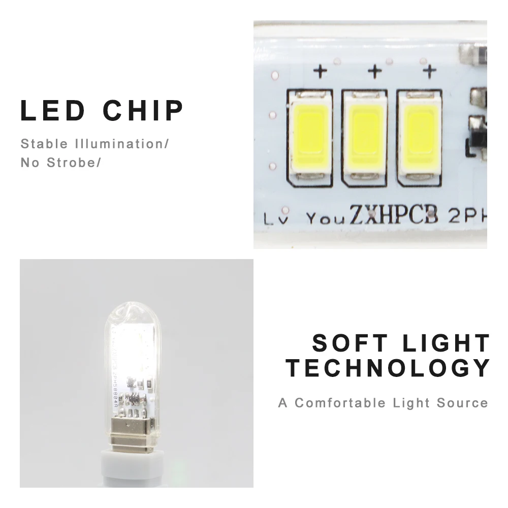 Сенсорный переключатель dc5v usb led мини-светильник для книг 1 - Фотография_4