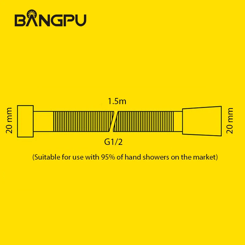 Bangpu 1,5 м пвх душевой шланг - Фотография_6