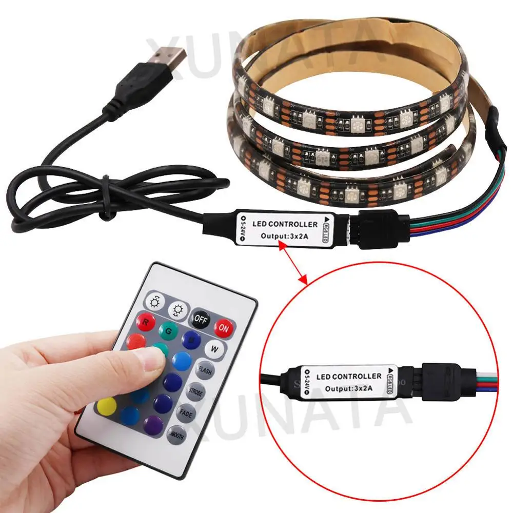 5 в usb светодиодная лента rgb - Фотография_2