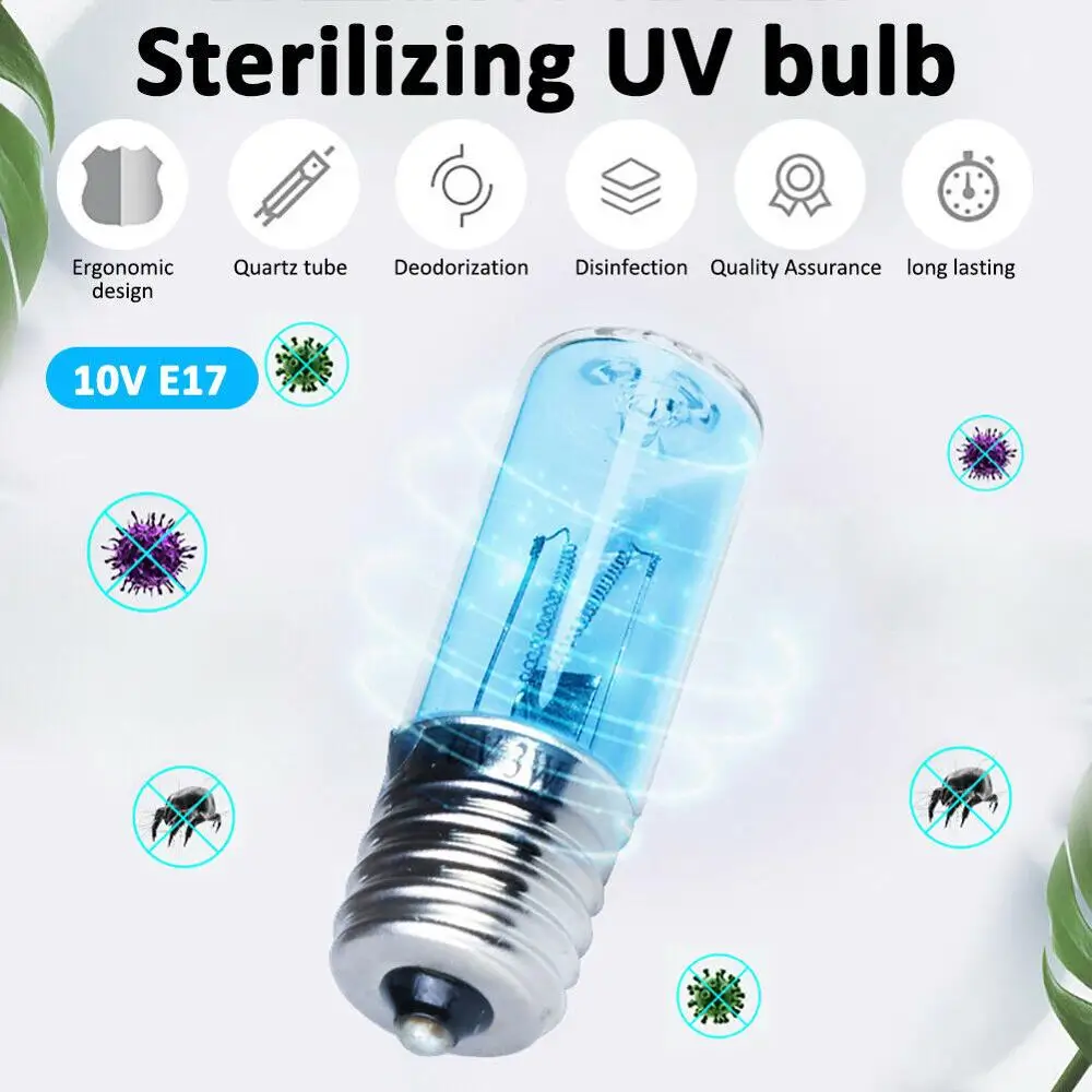 Dc 10-12v e17 uvc ультрафиолетовая - Фотография_3