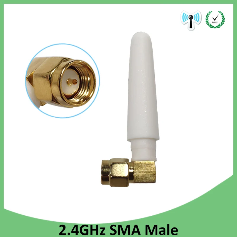 Антенна 2,4g 2-3dbi sma male wlan wi-fi 2
