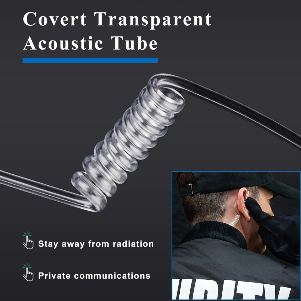 Рации retevis throat mic walkie-talkie - Фотография_4