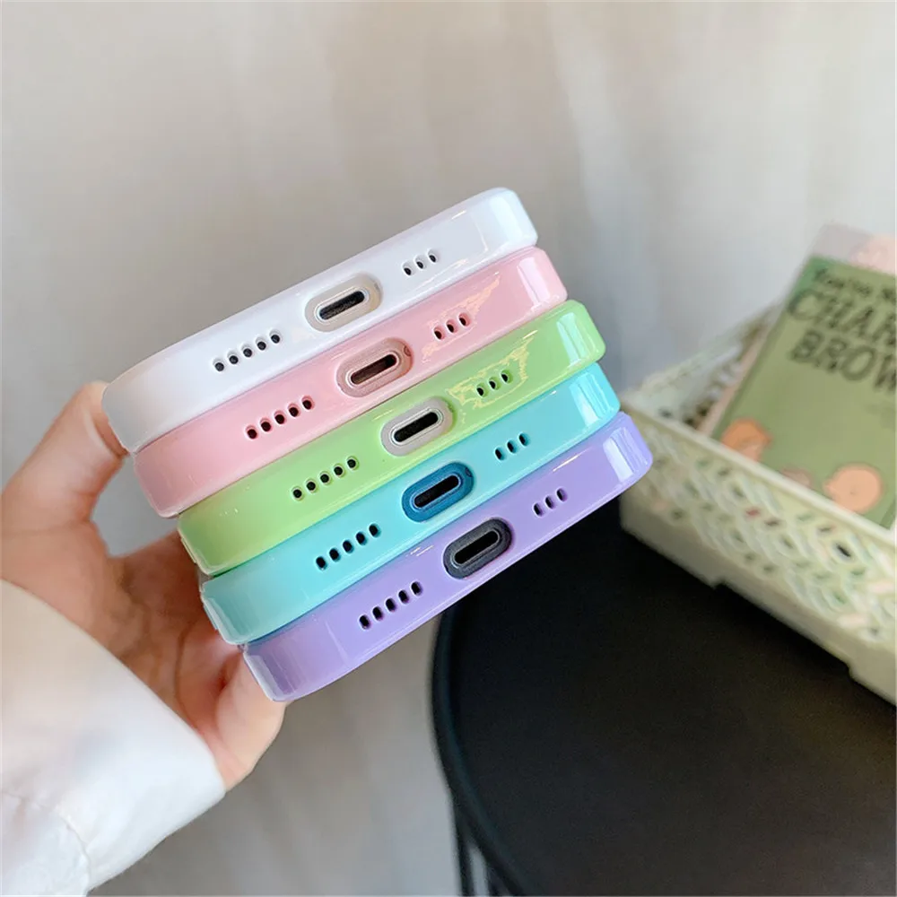 Ударопрочный силиконовый чехол-бампер candy для телефона для iphone 16 - Фотография_6