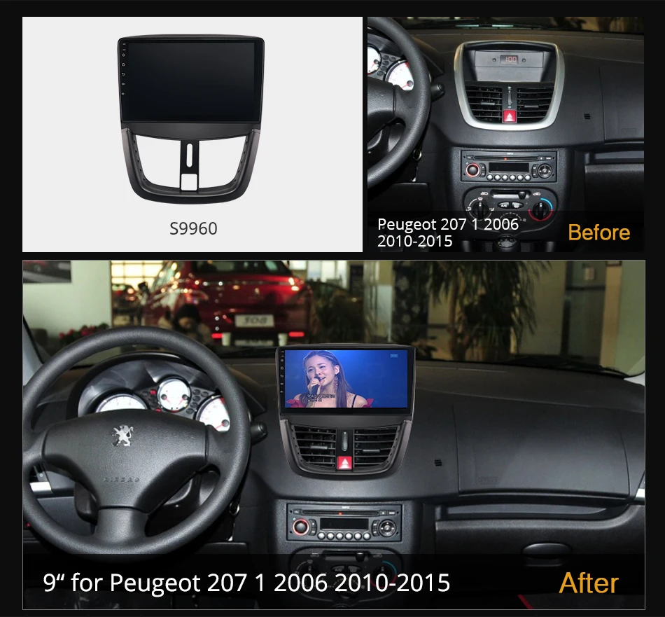 Ownice k6+ 2k для peugeot 207 1 2006 2010-2015 8g+256g ownice android 12 - Фотография_2