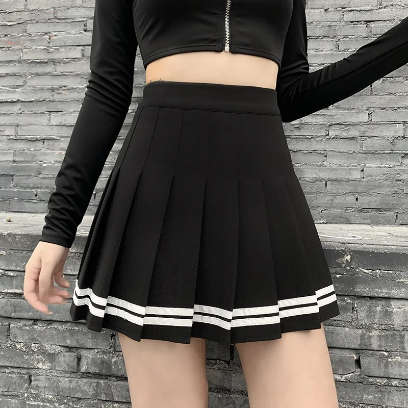 Винтажная лоскутная юбка в корейском стиле harajuku jk - Фотография_3