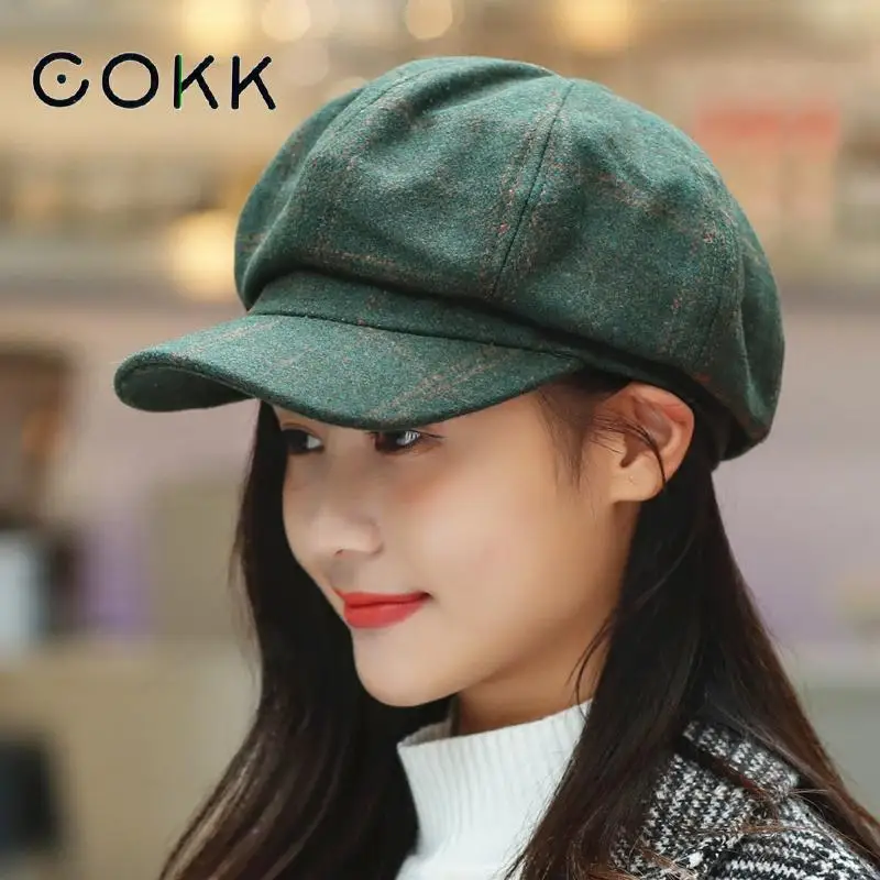 Cokk newsboy кепка женская осень