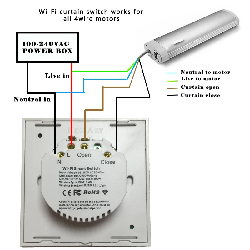 Умный переключатель для штор ewelink с wi-fi - Фотография_6