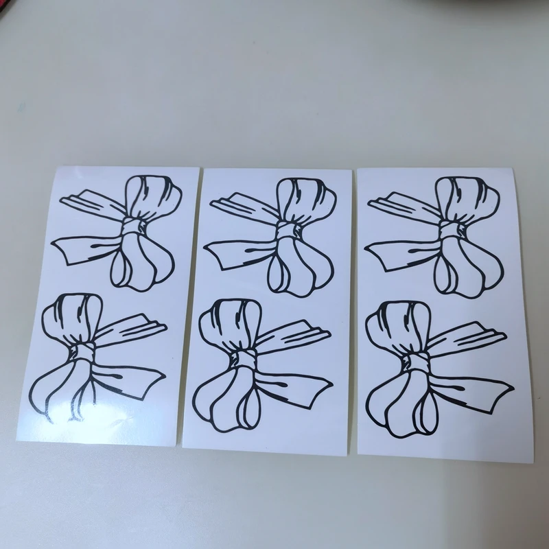 Новинка 2021, наклейки из искусственной татуировки с темным бантом - Фотография_6