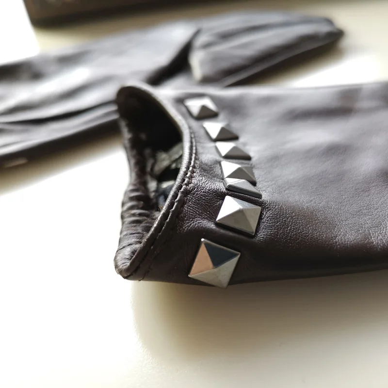 Перчатки из натуральной кожи шелковистые - Фотография_4