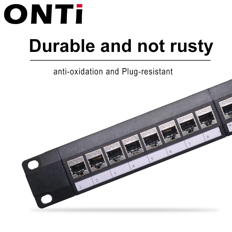 Onti 19in 1u стойка 24 порта cat6 - Фотография_2