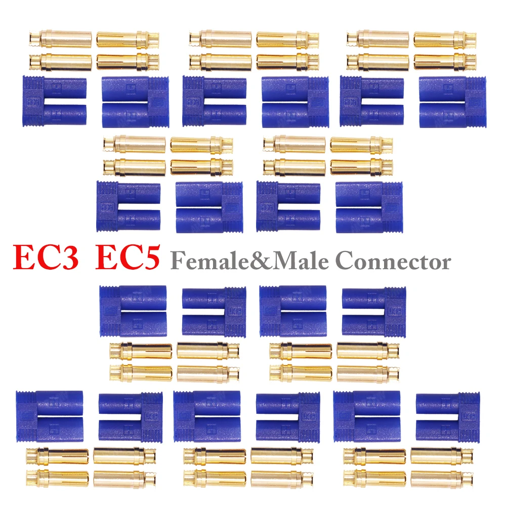 Ec3 3 мм/ec5 5 мм штекерный гнездовой
