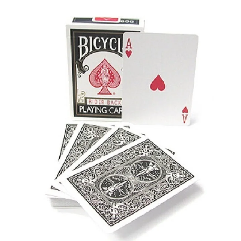 Черные игральные карты bicycle rider back - Фотография_5