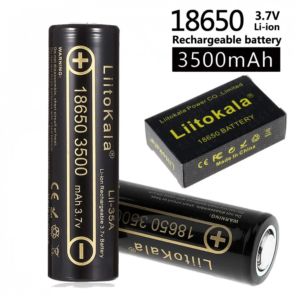 Горячая оригинальная литий-ионная батарея liitokala 30a lii-35a 18650