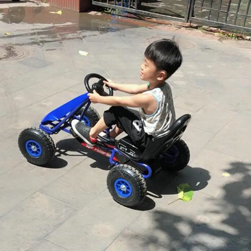 От 3 до 10 лет 4-колесный детский карт с резиновым колесом - Фотография_3