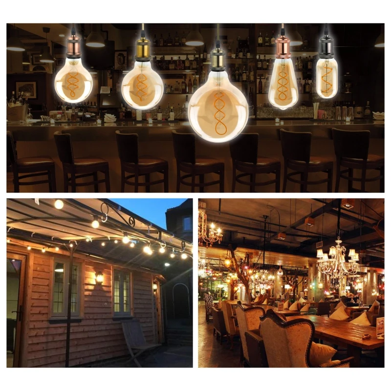 Ретро светодиодная спиральная лампа - Фотография_6