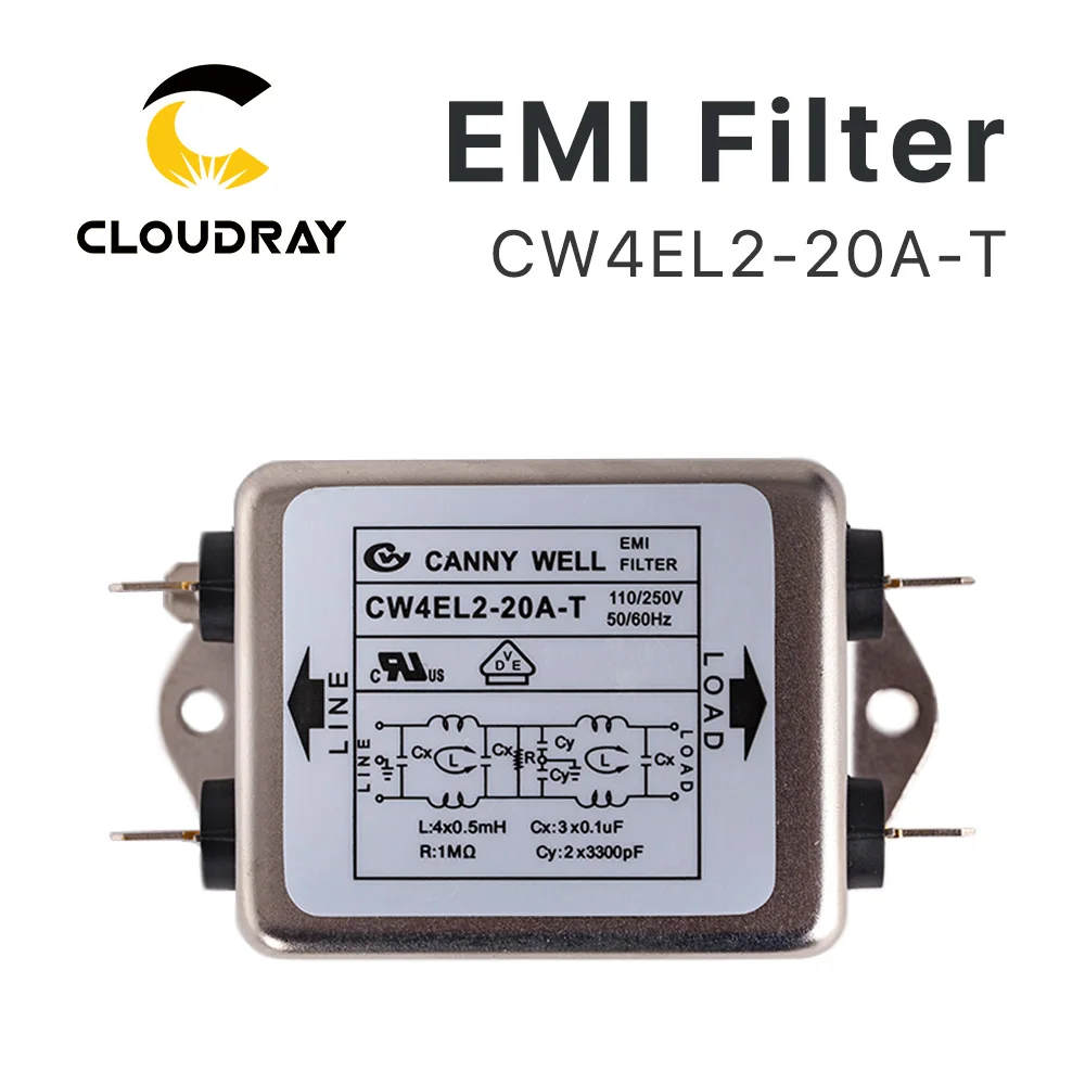 Cloudray power emi filter cw4l2-10a-t - Фотография_5