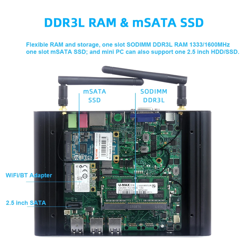 Мини-пк bebepc intel core i7-5500u - Фотография_3