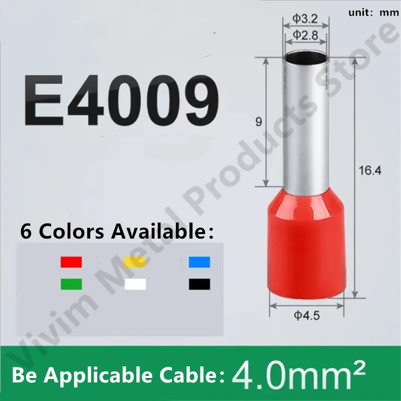 E4009 изолированные наконечники