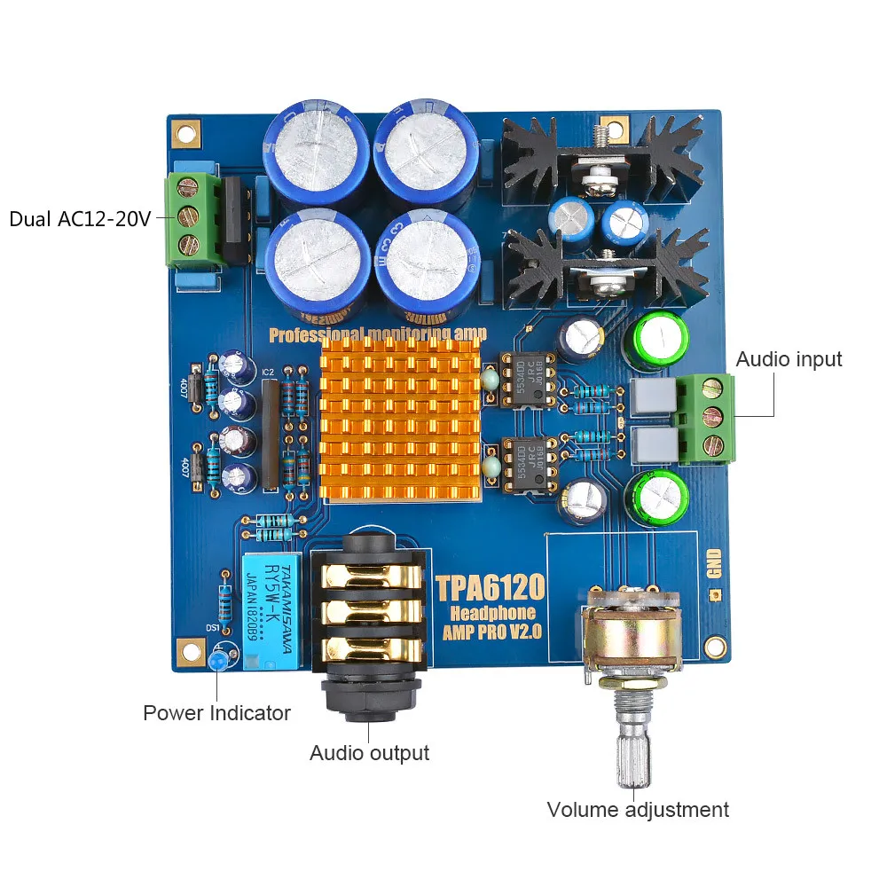 Aiyima tpa6120a2 hi-fi плата усилителя - Фотография_2