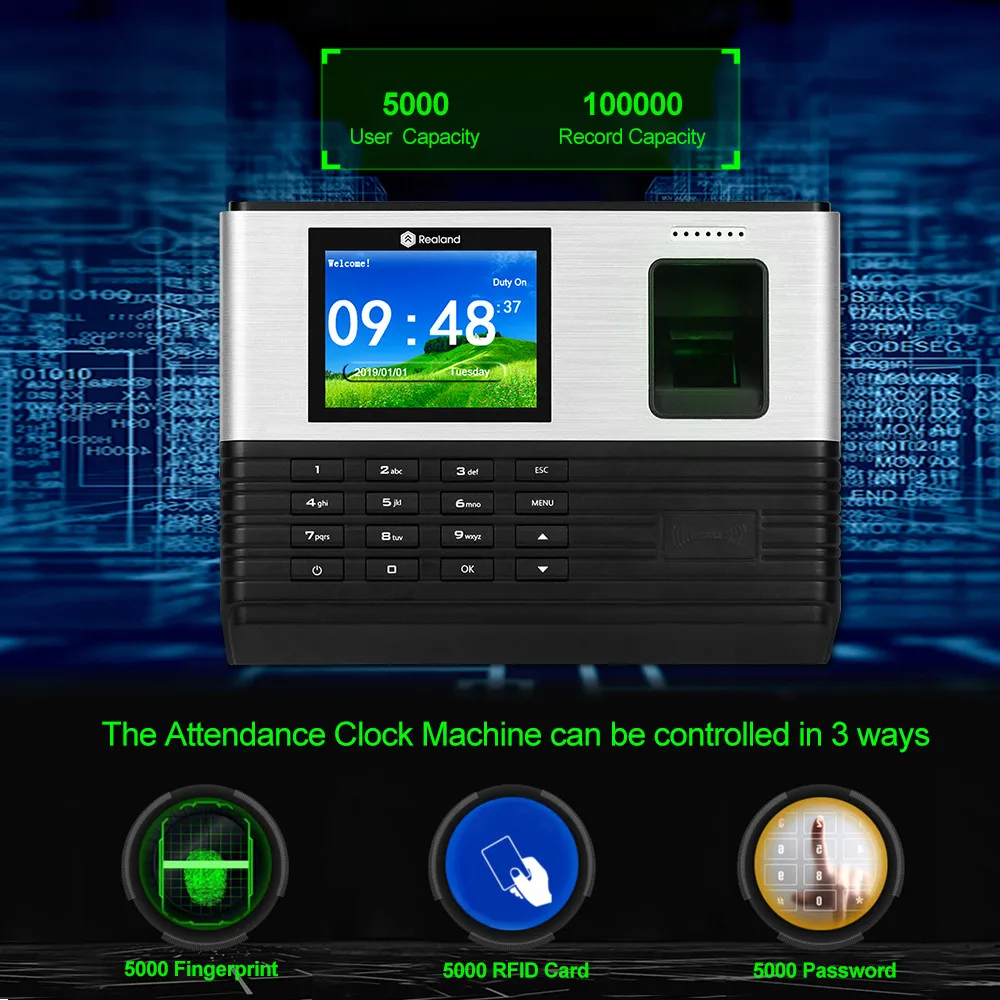 Yitoo 2,8-дюймовый wi-fi rfid биометрический - Фотография_3