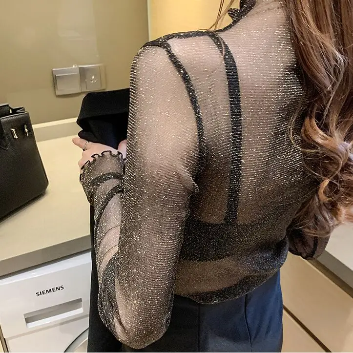 Сетчатые блузки для девочек - Фотография_6