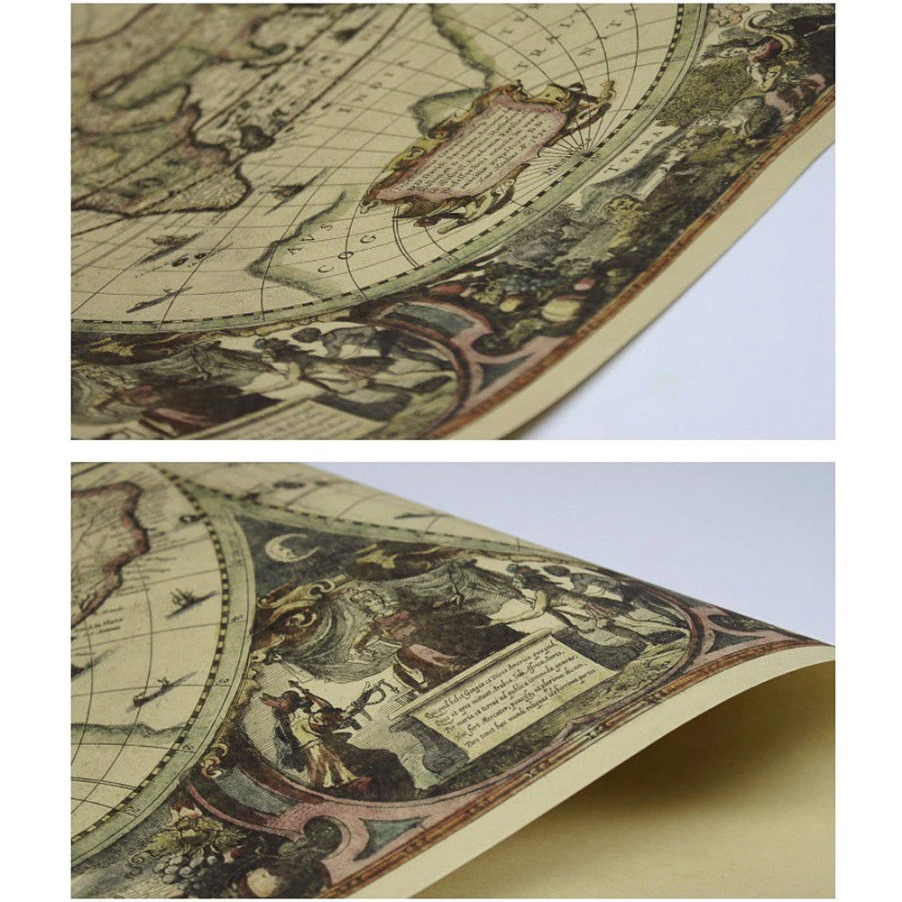 Винтажная карта мира - Фотография_3