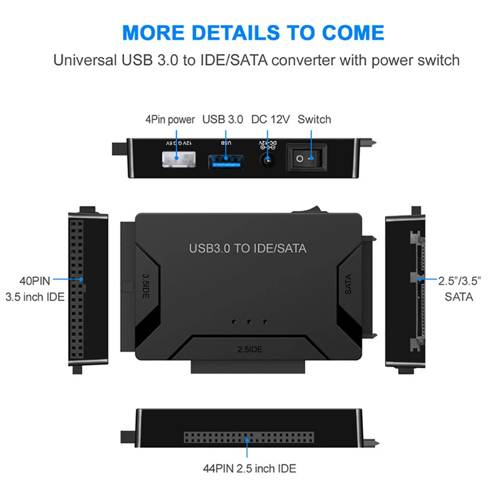 Адаптер usb 3,0 на sata ide ata для пк - Фотография_4