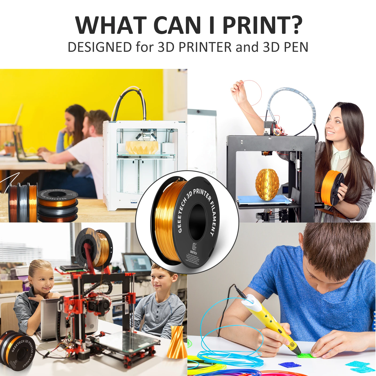 Geeetech 3d шелковая нить pla 1kg1 - Фотография_6