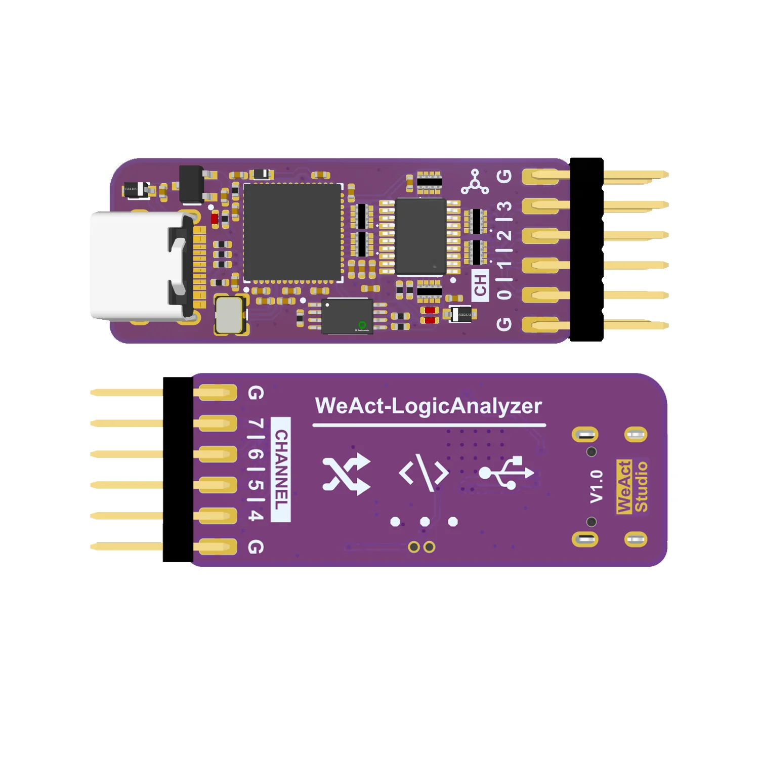 Логический анализатор weact usb dla mini - Фотография_6