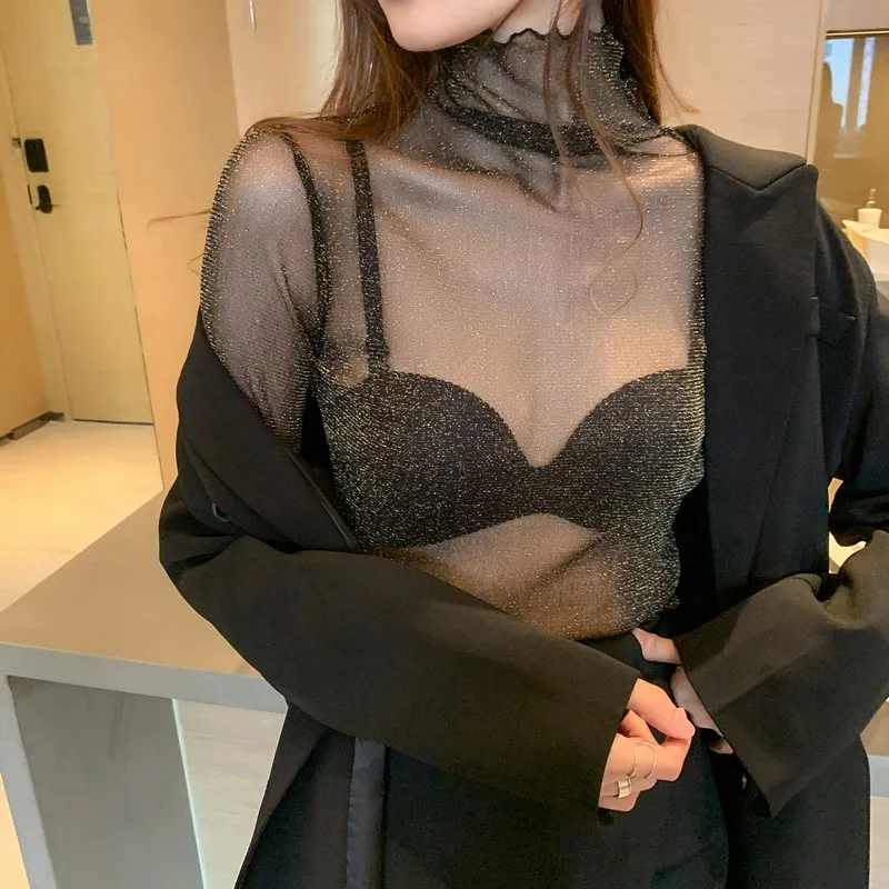 Сетчатые блузки для девочек - Фотография_3