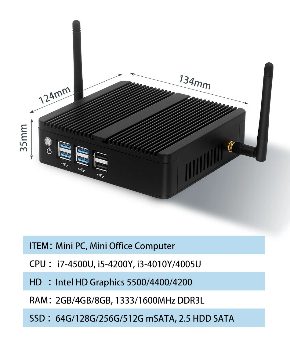 Bebepc безвентиляторный мини intel - Фотография_2